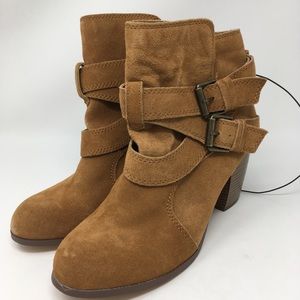 NWOT Mossimo Brown Strap Boots